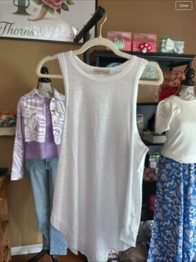 Very J White Girls' Sleeveless Tank Tunic